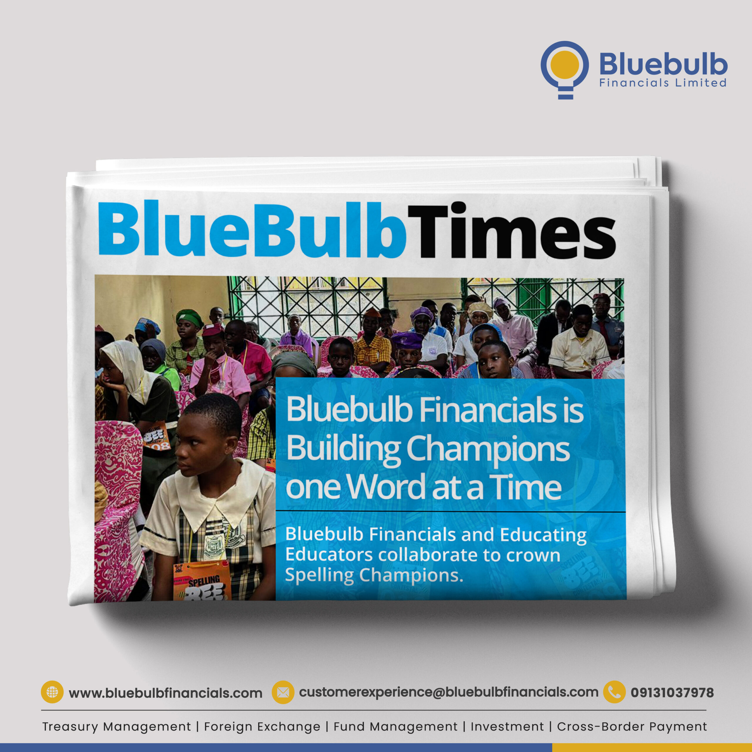 Spelling Bee: Bluebulb Financials Building Champions, One Word at a Time