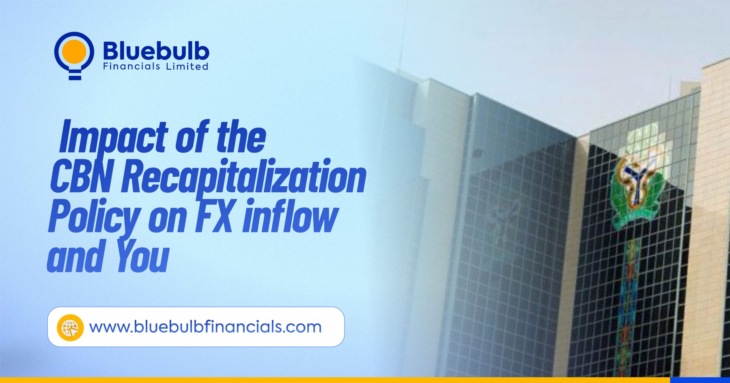 How CBN Recapitalization Policy Has Impacted FX Inflow and You